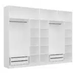 dressing armoire chambre 7 portes blanche