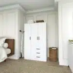 dressing armoire penderie 3 portes et 3 tiroirs