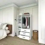 dressing penderie 3 portes et 3 tiroirs blanche tunisie