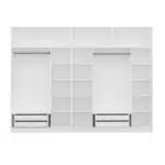 interieur armoire dressing 7 portes avec double penderie