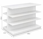 Rayonnage Central Double Face pour Magasin – 120 cm